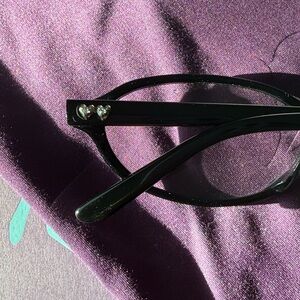 Bonnie Baby Black Glasses with Heart Accent